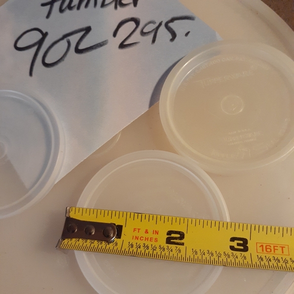 Vtg Tupperware {4 pack} #295 Tupperware Seal for 9oz Tumbler - Picture 6 of 15